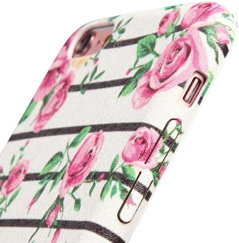MyTurtle 2-in-1 PU Leather Shockproof Case with Full Body 9H Tempered Glass Protector - Mod Leather / Pink Rose