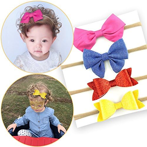 Baby Girl Hairbands Hair Bow Elastics for Baby Girls Newborn Infant Toddlers Kids