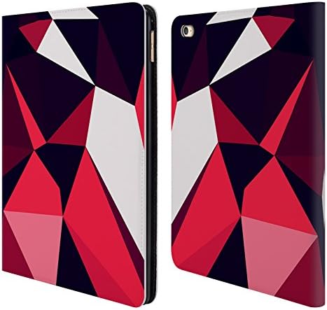 Official Spires Amaranth Facets Polygons Leather Book Wallet Case Cover For Apple iPad Air 2