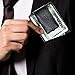 AOCOAKW Money Clip Wallets for Men Gifts, Front Pocket Crad Holder Slim Leather Wallet with Strong Magnetic RFID Blocking (Black)