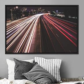 signwin Framed Canvas Wall Art Light Exposure Colorful...