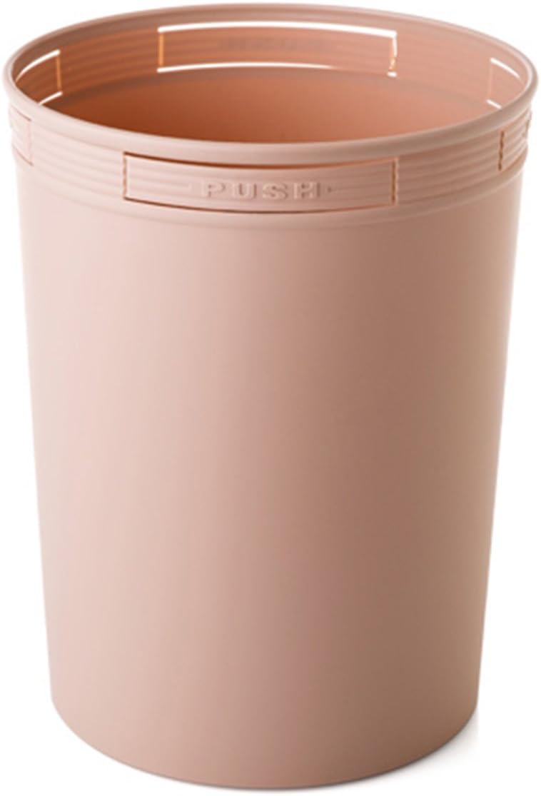 Hflove Kitchen Trash Can Solid Color Plastic Toilet Trash