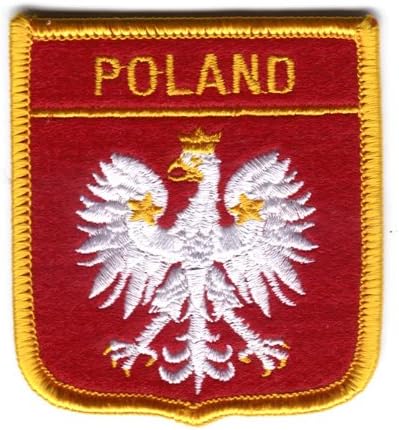 Iron-On Patch - Poland White Eagle Shield