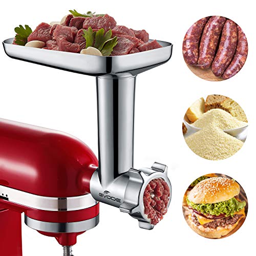 Gvode Metal Food Grinder Attachment for KitchenAid Stand Mixers