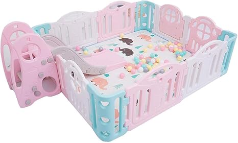 Amazon Co Jp 部屋の仕切り壁ベビークロール幼児用フェンスkidsafety Plaspace Witslide赤ちゃんと子供のための子供用の遊び場アクティビティセンター遊び場幼児用フェンス ホーム キッチン