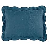 Brylanehome Amelia Standard Sham With Ruffles (Blue,King)