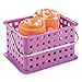 iDesign Storage Organizer Basket, for Bathroom, Health and Beauty Products - Small, Purple