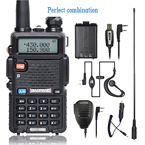 Baofeng uv-5r dual band two way radio with one more tid…