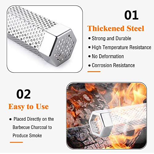 Yosuper Smoke Tube for Pellet Grill Cheese Smoking Tube Stainless Steel