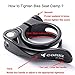 Corki Cycles Adjustable Bicycle Seatpost Clamp 34.9mm Quick Release - Aluminum Alloy Red KC89