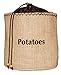 Natural Elements Potato Bag with Blackout Lining, Potato Storage Bag, Hessian, 24 x 24 cm, Brown