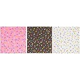 Donut Sprinkles Napkins | 50 Pack | 2 Ply Disposable | Sweet Treats Cupcake Party Supplies