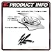 3M SERIES VINYL - (6 piece) 2010 - 2018 Dodge Ram 2500 3500 Truck Hood Stripes Graphic 6 STAMPS VENT INLAY Louver Decals Kit (EL Master Grade Pro: Matte Satin Black)
