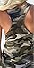 Beautife Women Casual Plus Size Shirt Camouflage Sleeveless Tank Tops
