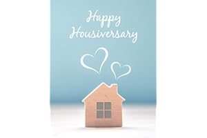 Mediz Notecards for Real Estate Agents - Pack of 25 Note Cards and Envelopes Designed Especially for Real Estate Agents (Happy Housiversary)