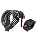 GO PAL Bicycle Cable Lock,5-digit combination lock core,64 Pieces Steel Wire,Basic Self Coiling,Bike Lock,Security&Portable