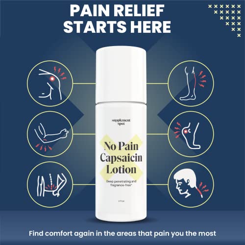 Supplement Spot No Pain Capsaicin Lotion Arthritis Pain Relief Cream