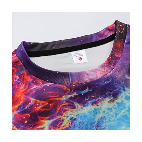 uideazone Men women Ugly Christmas Sweatshirts Printed Galaxy Dinosaur Long Sleeve Shirt Plus Size Dinosaur-2 Asia XXL… - Image 7