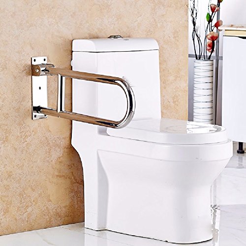 WAZZJ Stainless steel U type toilet armrest, barrier free disabled person, armrest, toilet
