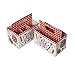 Utensil Holder - 6-Pack Multi-Purpose Silverware Cutlery Caddy Organizer with BBQ Design for Birthday Party, Holiday, Picnic, Paper, 7.7 x 7.2 x 4.5 Inches