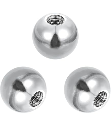 Sourcing Map Lot De 5 Boutons à Boule Filetés M12 à Filetage Femelle