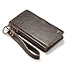 AKHVRS Note8 Case Wallet, Handmade Flip Folding Leather Phone Case Wallet with Card Slot and Magnetic Case Detachable for Samsung Galaxy Note 8 - Brown