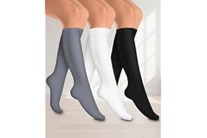 3 Pairs Compression Socks for Women Men Cozy Athletic Cycling Socks