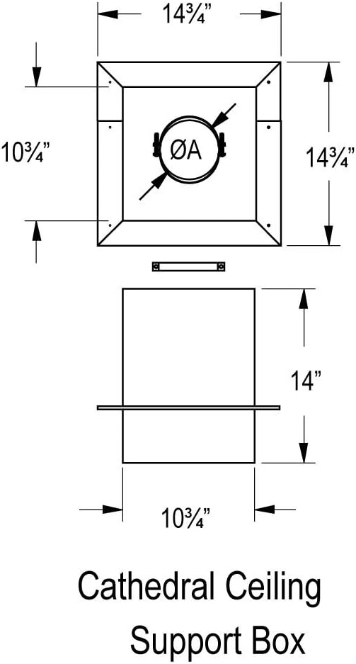 M G Duravent Pelletvent Pro 4 Pellet Chimney Cathedral Ceiling