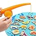 Top Bright Fishing Game Toddle Toys for 2 3 Year Boy and Girl Learning Wooden Magnetic Fishing Toys Gifts with 26 Ocean Animals and 2 Rods