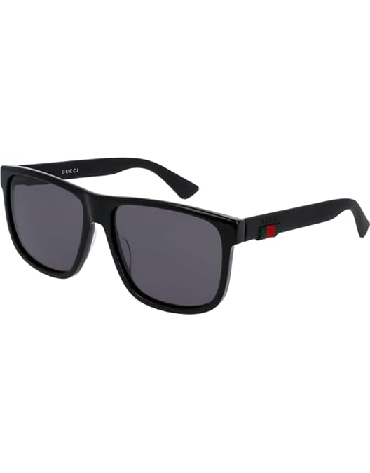 Amazon.com: Gucci GG0746SA Black/Grey One Size : Clothing, Shoes