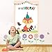 MISS FANTASY Woodland Games Pin The Tail on The Fox Woodland Baby Shower Games Activities Pin The Tail on The Donkey Game for Kids with 24 Stickers Woodland Party Favors for Kids