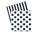 Navy Blue Party Supplies - Plates Cups Napkins and Straws for 16 People - Perfect for Birthday Party Baby Shower Bridal Shower Nautical Party and All Lavish Affairs