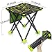 Small Folding Stool Portable, Mini Step Slacker Stool Camping Folding Chairs Outdoor, Lightwight Waterproof Collapsible Camp, Perfect for Fishing Traveling Hiking Beach Garden BBQ, Camouflage Green