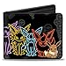 Buckle-Down unisex-adults Buckle-Down Bifold Wallet Pokemon,Multicolor,4.0