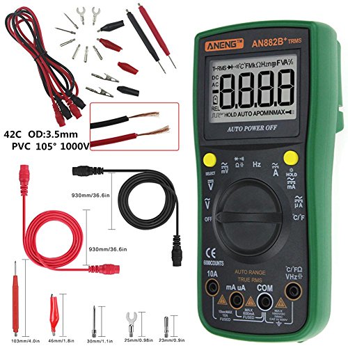 image for UEB Digital Multimeter ANENG AN882B+ True-RMS Auto Range AC/DC Meter w