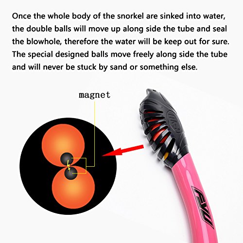 image for Diving Snorkel Set FYU with Diving Mask Tempered Glass, Dry Snorkel Se