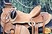 HILASON 16 in Western Horse Wade Saddle Leather Ranch Roping Tan Kotethumb 4