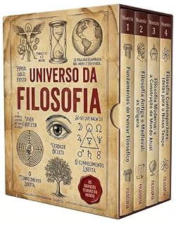 Livro Universo da Filosofia - 4 Livros - Guia completo para iniciantes — do zero ao debate contemporâneo: Grandes pensadores e grandes perguntas — um percurso didático para quem começa agora na filosofia