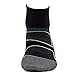 Feetures! - Elite Ultra Light - Quarter - Black/Brilliant Blue - Size Medium - Athletic Running Socks
