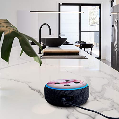 Pink Stone Marble Geode - Vinyl Decal Skin Compatible with Amazon Echo Dot 3rd Generation Alexa - Decorations for Your Smart Home Speakers, Great Accessories Gift for mom, dad, Birthday, Kids