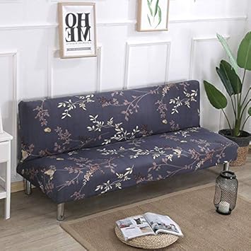 Buy 2018 Armless Sofa Bed Cover Folding Seat Slip Stretch Cheap