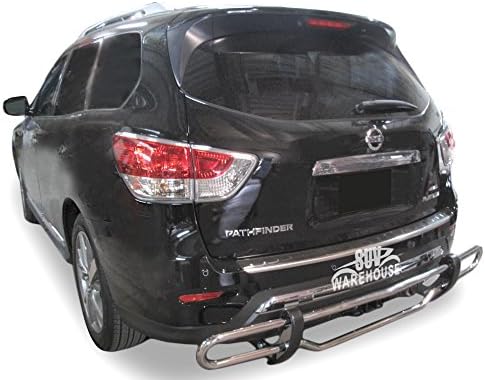 Wynntech Rear Bumper Guard for 2013-2016 Nissan Pathfinder - Double Pipe Stainless Steel