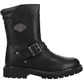 Harley-Davidson Footwear Mens Booker Motorcycle Casual Boots Mid Calf - Black