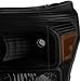 AKKON - For Black Smoke 11-16 Ford F250/350/450/550 Superduty Pickup Truck Headlights Lamps Direct Replacement