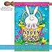 Toland Home Garden 102610 Bunny Tail Easter Flag 28x40 Inch Double Sided Easter Garden Flag for Outdoor House Eggs Flag Yard Decoration