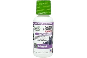 LIQUID-VET BY COOL PET HOLISTICS Liquid-Vet by Reliant Health Brands Feline Calm & Content Advanced Formula, 8oz, Unflavored