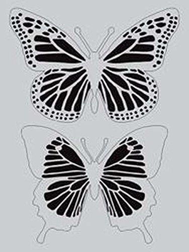 Darkroom Door Butterflies Stencil 9"X12"