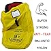 Car Seat Travel Bag - Ultra Rugged Ballistic Nylon, Best for Airport Gate Check in Bag for Car Seat Comfortable Padded Shoulder Strap and Carry Handle, Yellow