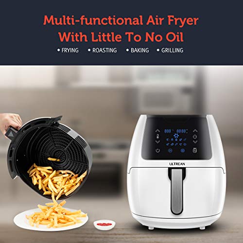 Ultrean 5.8 Quart Air Fryer, Electric Hot Air Fryers Oilless Cooker