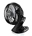 Topwell 5-Inch 360 Degree Rotation Clip-on USB Fan - Black